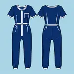 blue onesie or jumpsuit image